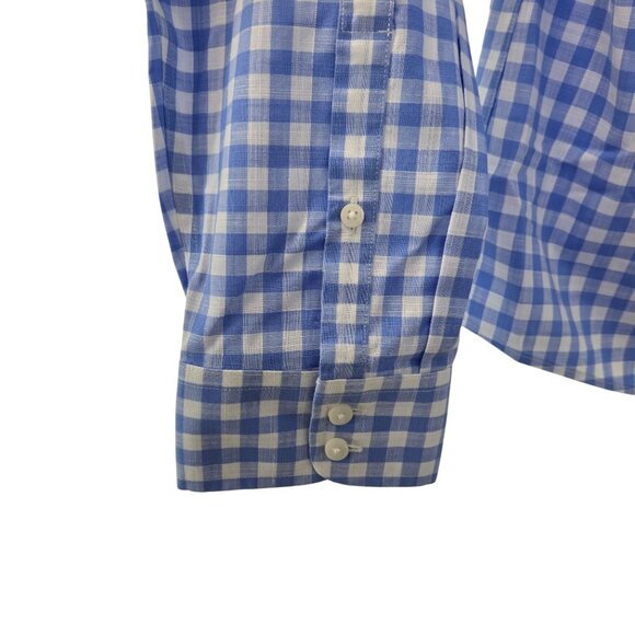 NWT UNTUCKit Rebeche Gingham Print Long Sleeve Button Down Shirt Size 16 - Picture 6 of 6
